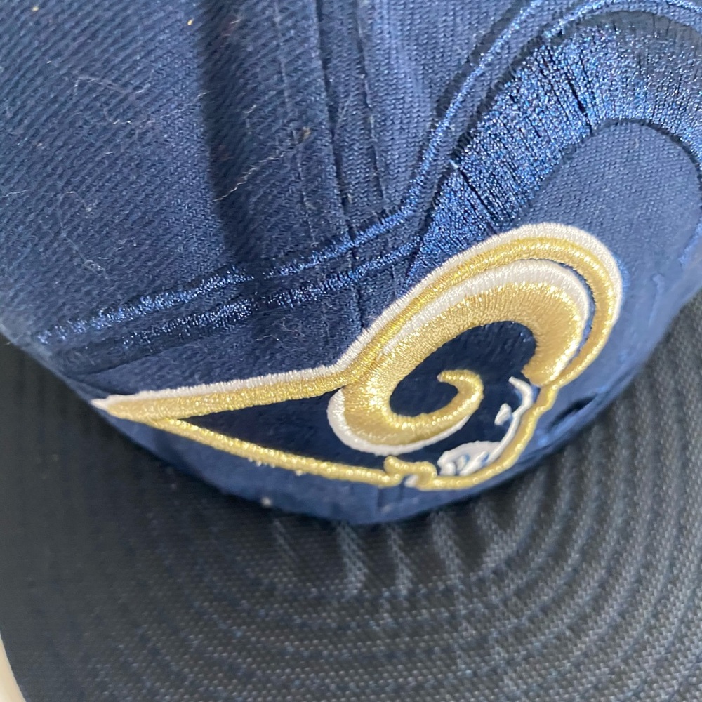Los Angeles Rams Flatbrim Hat 7 5/8 Inches - Picture 2 of 5